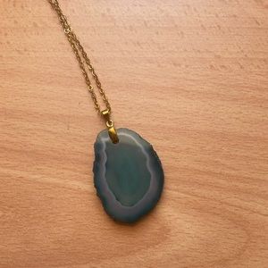 Jade + Gold necklace!